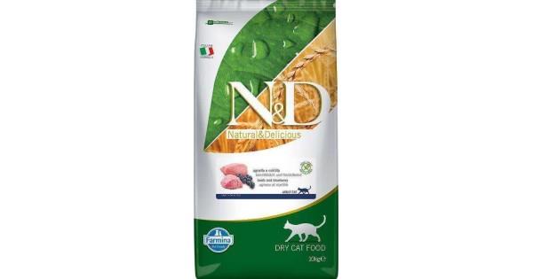 ND Tahılsız Kuzu Etli Yaban Mersinli Yetişkin Kedi Maması 10 Kg ND Tahılsız Kuzu Etli Yaban Mersinli Yetişkin Kedi Maması 10 Kg